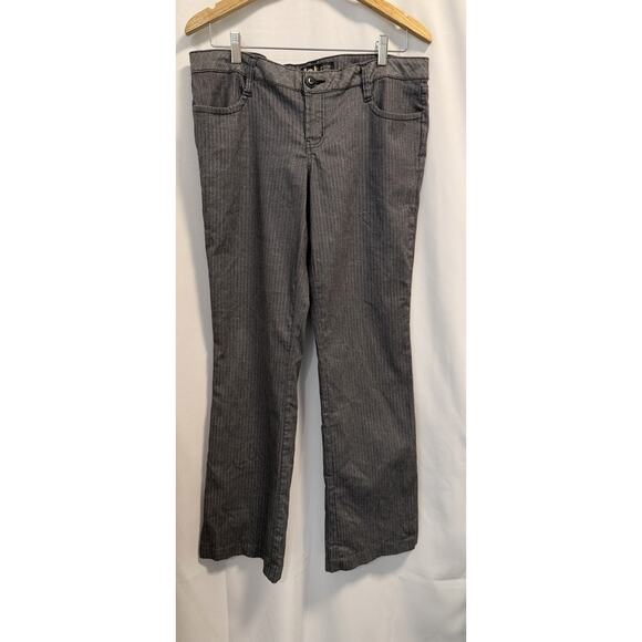 l.e.i | Vintage Y2K Striped Flare Pants Womens Multi Stretch- Size 13 - Picture 1 of 7